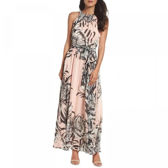 Eliza J Dresses & Skirts - NWT Eliza J Women's Chiffon Maxi Dress 4 Pink Blush